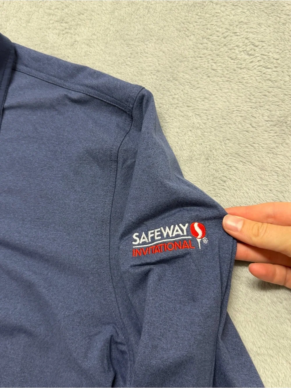 Rhoback 1/4 Zip Golf Pullover Stretch Performance Wicking Safeway Logo Men’s 2XL